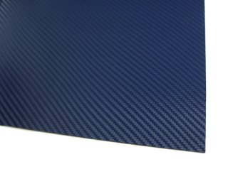 HOLSTEX, Stärke ca. 1,5 mm, Platte ca. 300x600 mm, Police Blue - Carbon Fiber 