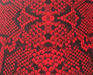 KYDEX®, Platte ca. 200x300 mm, Stärke ca. 2,0 mm, Snake Skin - Red Rattler 