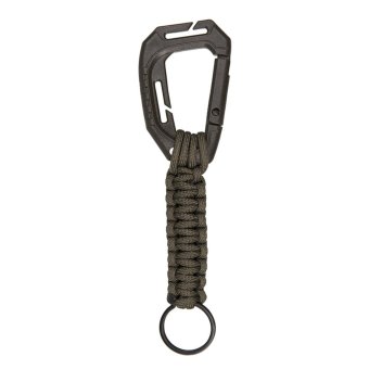 MIL-TEC Schlüsselanhänger Paracord mit Karabiner, Molle, Oliv 