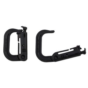 Karabiner, Kunststoff, "MOLLE", schwarz (Single) 