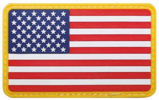 Klettabzeichen "USA" (3D-Patch) 