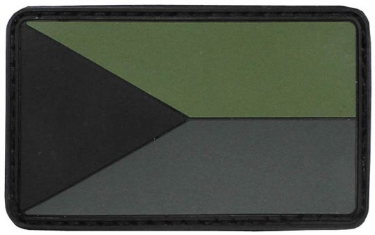 Klettabzeichen "Tschechien", oliv (3D-Patch) 