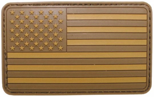 Klettabzeichen "USA", desert (3D-Patch) 