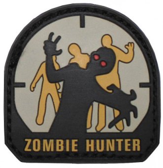 Klettabzeichen "Zombie Hunter" (3D-Patch) 