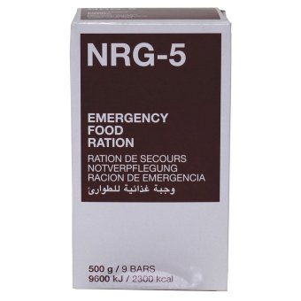 NRG-5 Notration, Notverpflegung, 500 g (9 Riegel) 