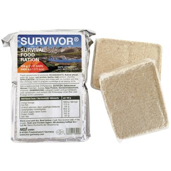 Notverpflegung, Notration, SURVIVOR® 125 g, (2 Riegel) 