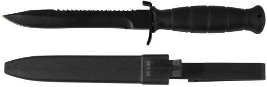 Österr. BH Feldmesser schwarz, Kunststoffscheide 