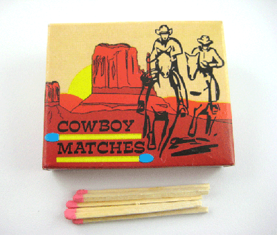 STREICHHÖLZER - ÜBERALLZÜNDER Cowboy-Matches 