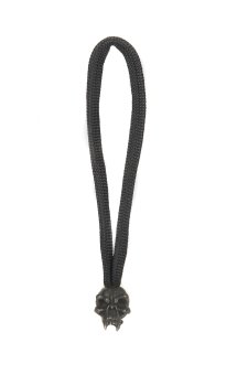 Standard Zipper Fang Skull - Zinn (schwarz-oxidiert) 