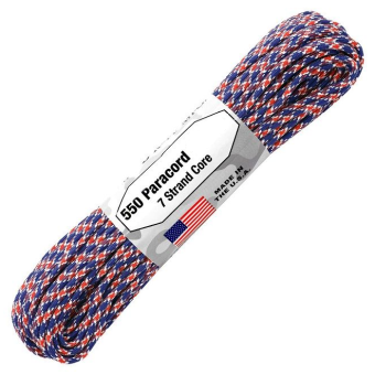 Paracord 550, Typ III, 15 m (50 ft.) - Farbe: Union-Jack 