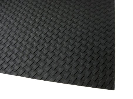 HOLSTEX, Stärke ca. 2,0 mm, Platte ca. 200x300 mm, Black - Basket Weave 