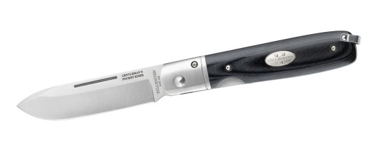 Fällkniven Taschenmesser GPbm - Gentlemen Knife - Black Micarta (in hochwertiger Geschenkbox) 