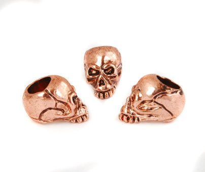 Joe Mini Skull Bead - Zinn (Kupfer antik) 