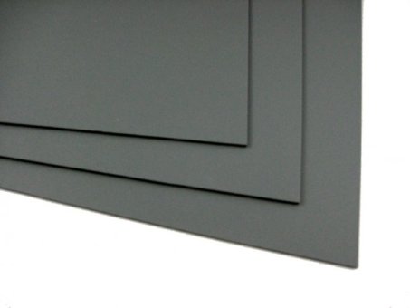 KYDEX®, Platte ca. 200x300 mm, Stärke ca. 1,8 mm, Farbe: Dunkelgrau