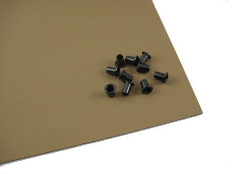 KYDEX - Holster-Set 11 (3,2 mm Kydex, 10,5 mm Oesen) - Coyote Braun 