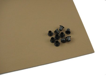 KYDEX - Holster-Set 10 (2,4 mm Kydex, 8,2 mm Oesen) - Coyote Braun 