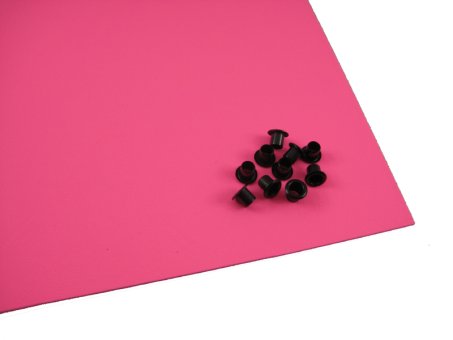 KYDEX - Holster-Set 38 (2,0 mm Kydex, 7,3 mm Oesen) - Hot Pink 