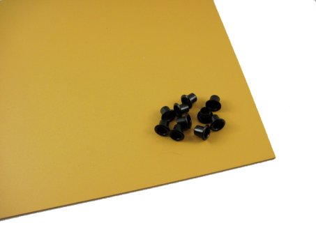 KYDEX - Holster-Set 25 (1,8 mm Kydex, 7,3 mm Oesen) - Ocker-Gelb 