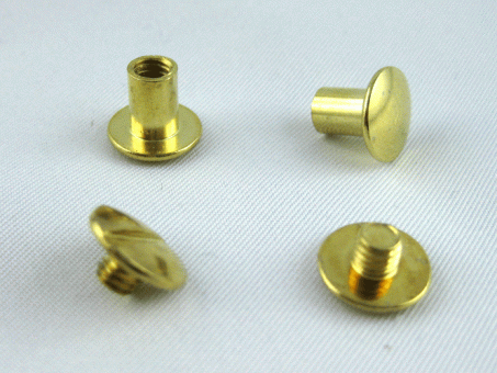 Chicago Screws (Schrauben goldfarben) - 7,0 mm - 50 Stück 