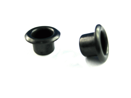 Oesen/Nieten/Hohlnieten (schwarz) - 5,7 mm - 10 Stück 