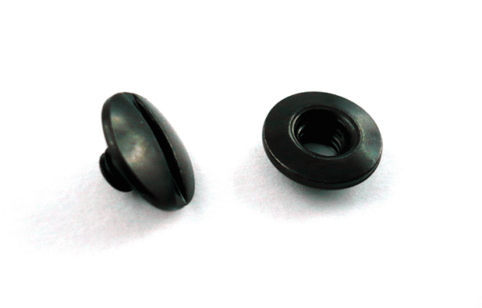 Chicago Screws (Schrauben, schwarz verzinkt) - 2,0 mm - 10 Stück 