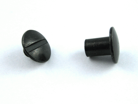Chicago Screws (Schrauben, schwarz verzinkt) - 7,0 mm - 10 Stück 